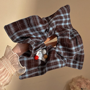 Dulce de alto nivel, anillo de cabello de intestino grueso, cordón de cabello de cola de caballo baja coreana, cordón de cabello grande, delicado, adornamiento de cabello de princesa de alto valor