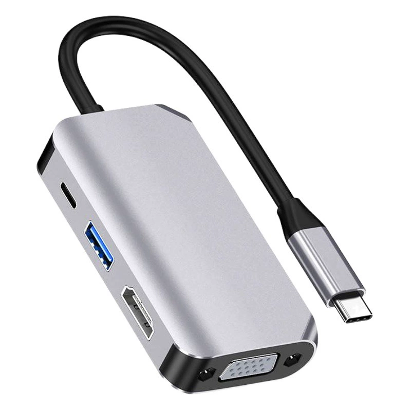 Трансграничная док-станция Type-C расширяет USB-разветвитель до многофункционального кабеля HDMI VGA-концентратора