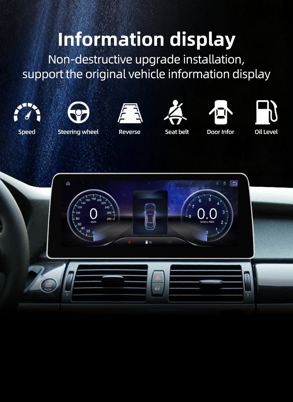 Suitable for Bmw X5 E70 X6 E71 E72 Ccc Cic Smart Central Control Large-Screen Car Navigation Radio