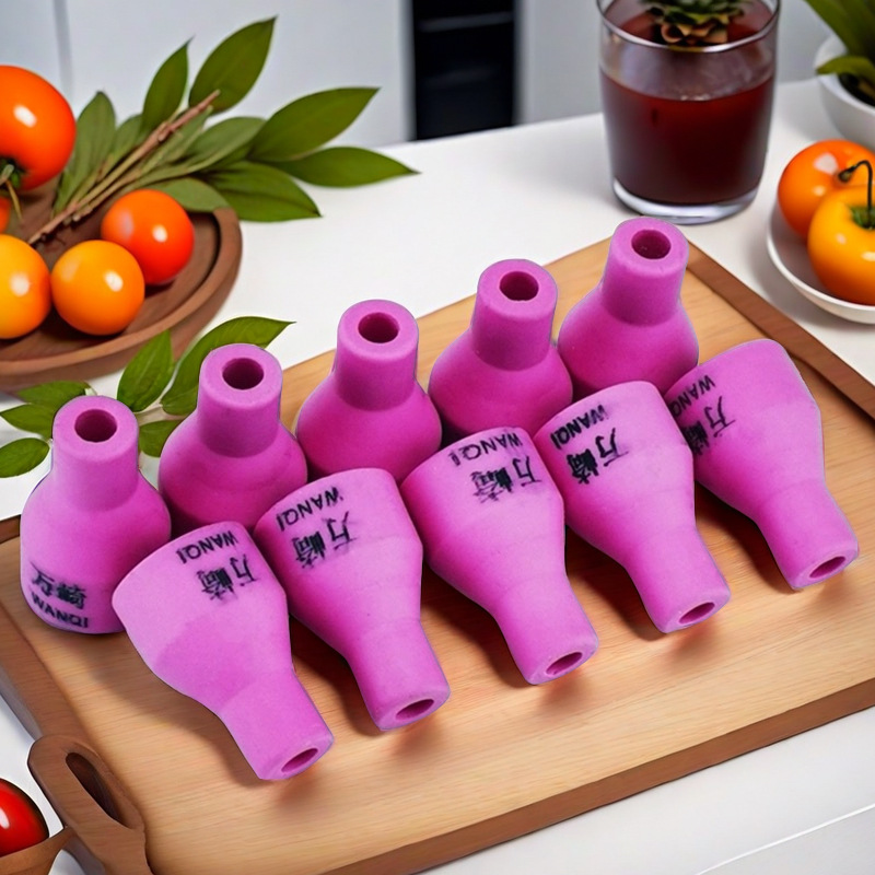 加厚焊枪瓷嘴QQ150A焊嘴 3 4 65*30瓷咀加长9*46嘴氩弧焊开关磁嘴