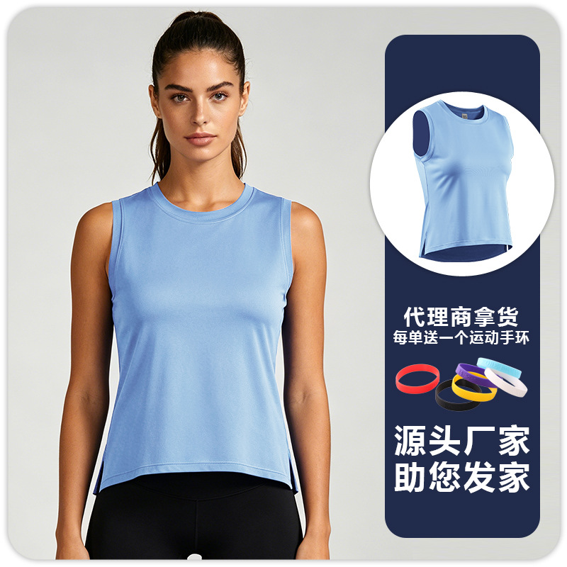 F8210 chaleco de yoga de mujer con camisa de entrenamiento de maratón sin mangas que absorbe el sudor