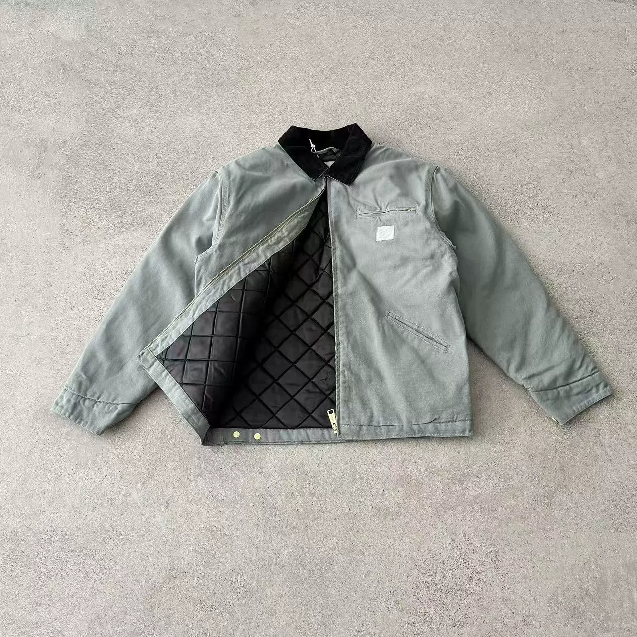 Пуховая куртка с молнией для отдыха,Oversize