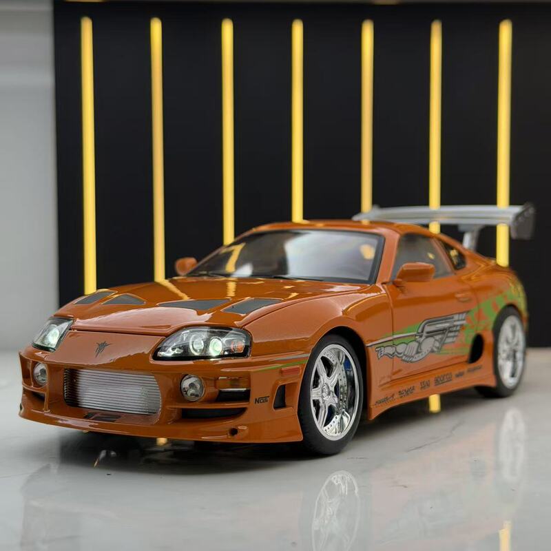 Weili Alloy Car Model 1:24 Bull Demon King A80 Decorative Edition Sports Car Children's Toy Model Ornament Gift Delivery Weili Alloy Car Model 1:24 Bull Demon King A80 Decorative Edition Sports Car Children's Toy Model Ornament Gift Delivery
