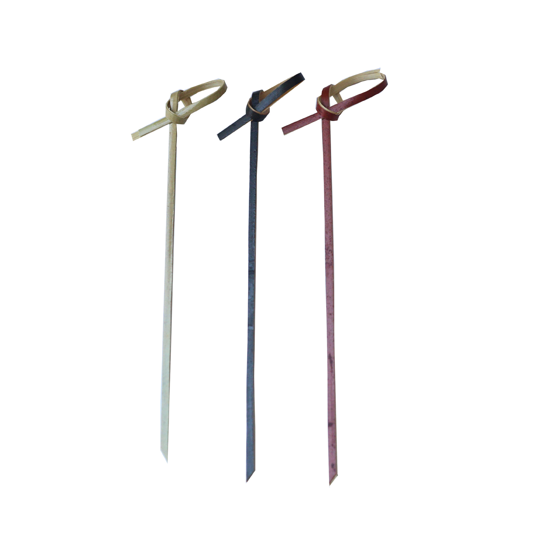 Verde Peel flor nudo Cadena 100 unids/pack azúcar cuerda de la flor roja negro nudo flor palo de bambú desechable al por mayor