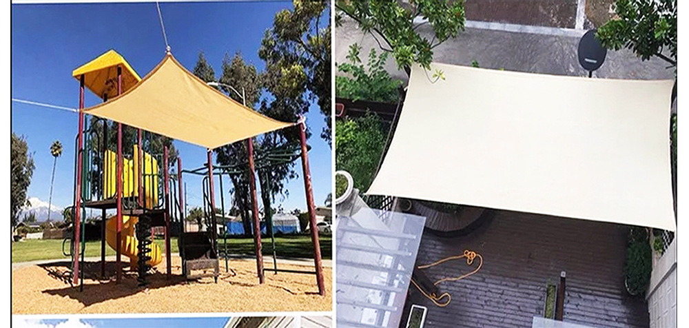 【420D】Cross-Border Hot-Selling Outdoor Sunshade Sail, Waterproof Sunshade Sail, Triangular Sunshade Canopy