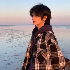 Wolf tail half-length fringe bangs mullet cut unisex universal popular Korean version handsome cool natural full head covering