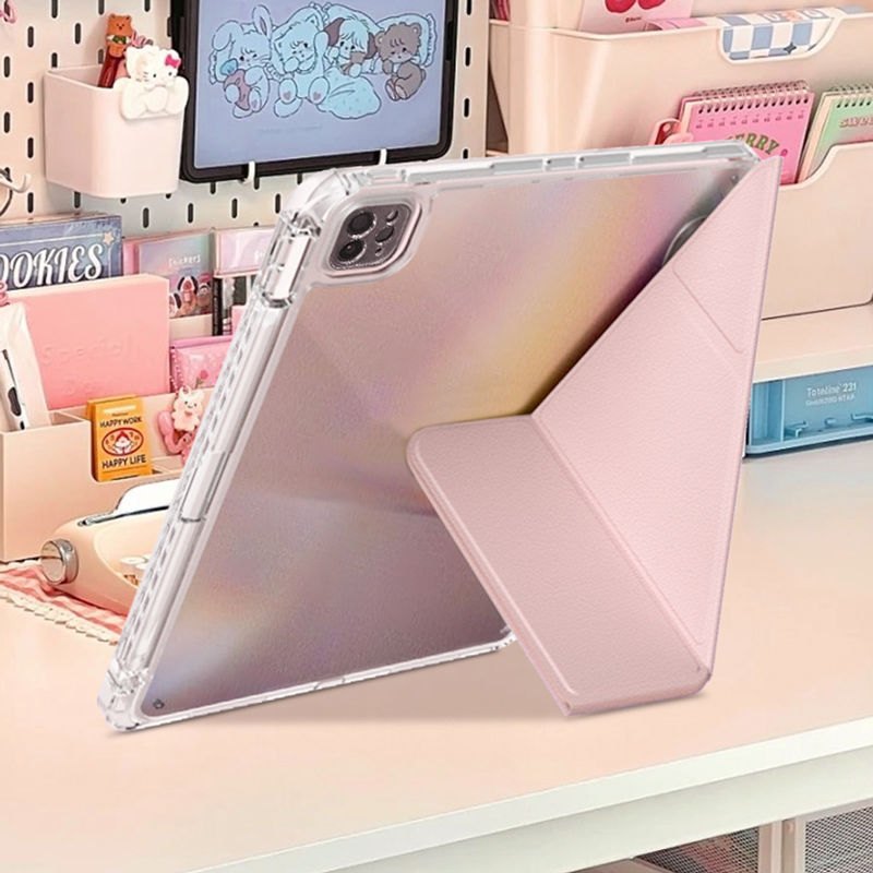 Funda para Tablet con Ranura para Lápiz de Acrílico con Soporte y Protección contra Caídas image 3