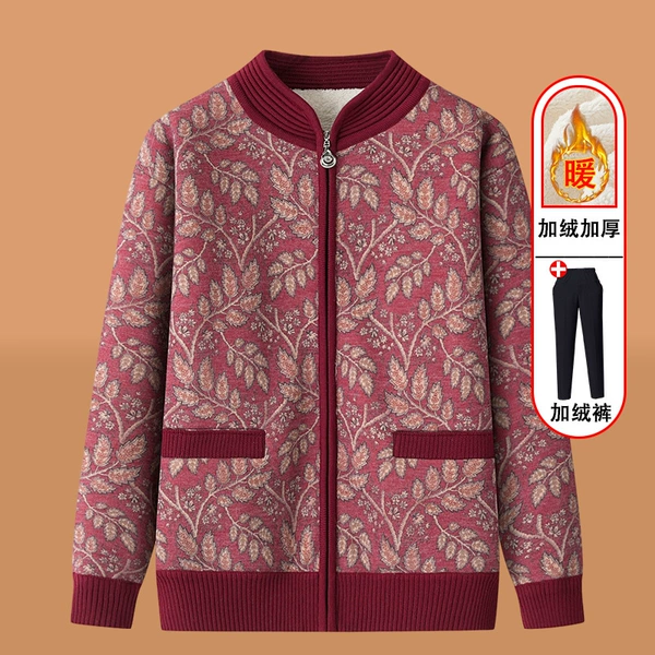 Burgundy winter trousers