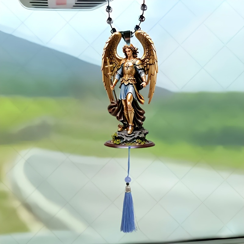 Nuevo acrílico plano transfronterizo ángel coche colgante decoración del hogar colgante image 2