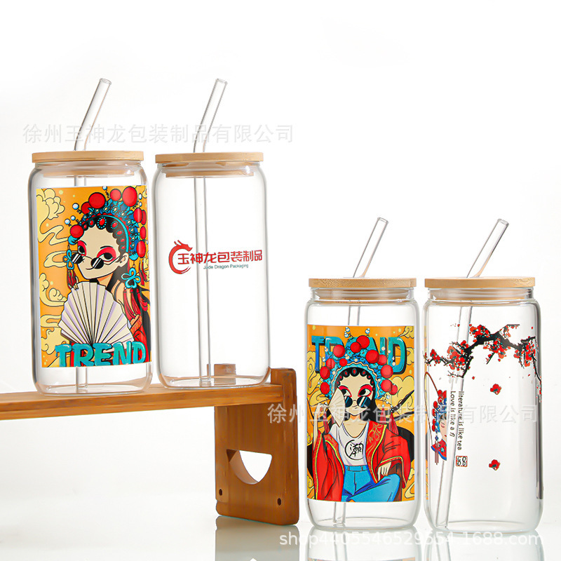 High Borosilicate Beverage Cola Cup with Straw 16oz Mason Cup with Lid Glass Gift Cup Straw Cup Water Cup High Borosilicate Beverage Cola Cup with Straw 16oz Mason Cup with Lid Glass Gift Cup Straw Cup Water Cup