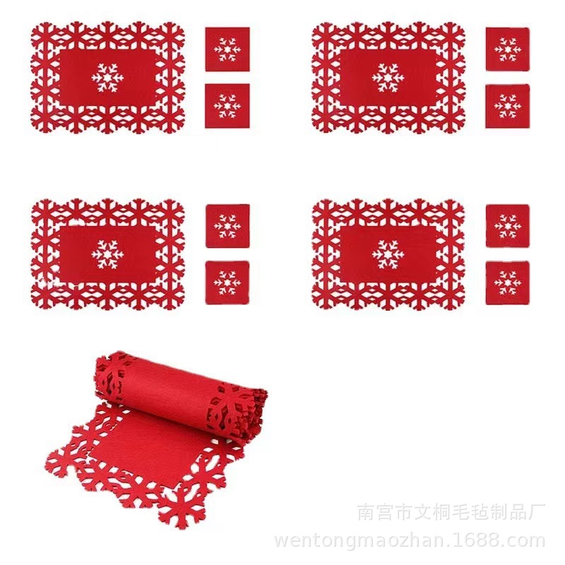 13 unids Navidad placemats traje (como imagen)