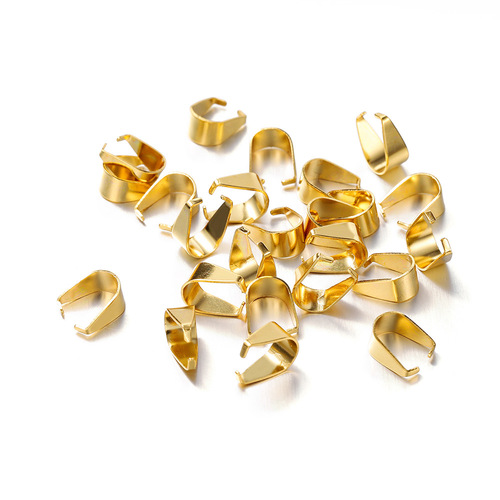 Stainless steel melon seed clip buckle pendant buckle DIY necklace jewelry accessories pendant clip buckle necklace end clip