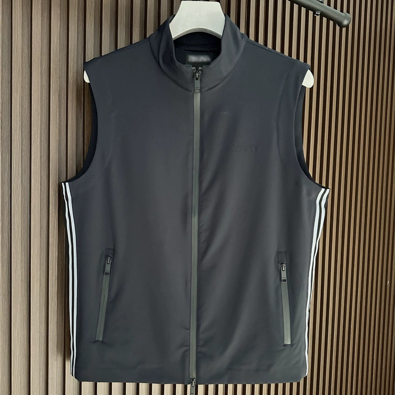 Borbotie Vest Men's 2026 Spring and Autumn New Product Ez Urban Fashion Stand-Up Collar Waterproof Sleeveless Jacket Casual Borbotie Vest Men's 2026 Spring and Autumn New Product Ez Urban Fashion Stand-Up Collar Waterproof Sleeveless Jacket Casual
