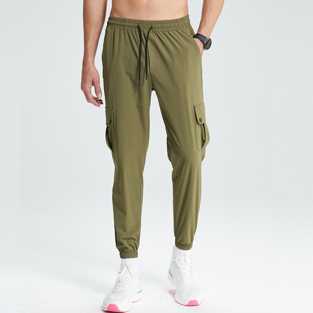 Lulu pantalones deportivos de secado rápido de escalada a prueba de agua al aire libre para hombres y mujeres, monos sueltos, pantalones casuales de fitness para correr