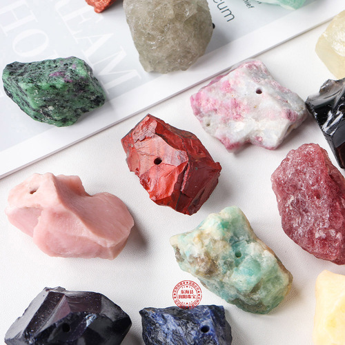 Wholesale natural crystal incense insert pink white and red crystal original stone incense tray incense holder crystal crystal block incense insert base