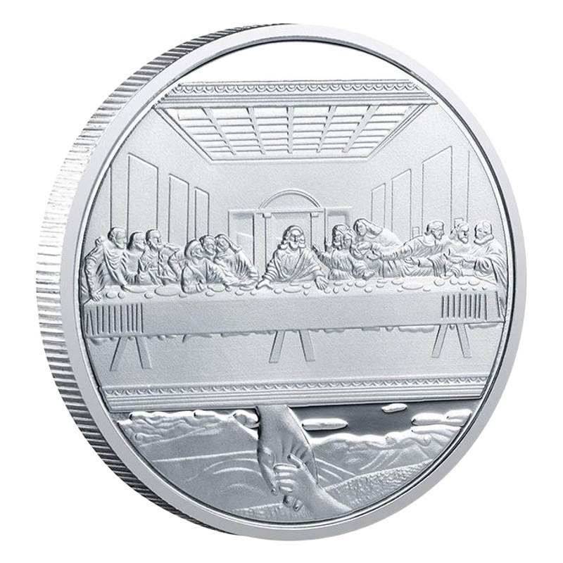 Venta caliente Última Cena monedas conmemorativas que hacen todo tipo de metal precioso monedas conmemorativas medalla conmemorativa regalos de seguro de banco