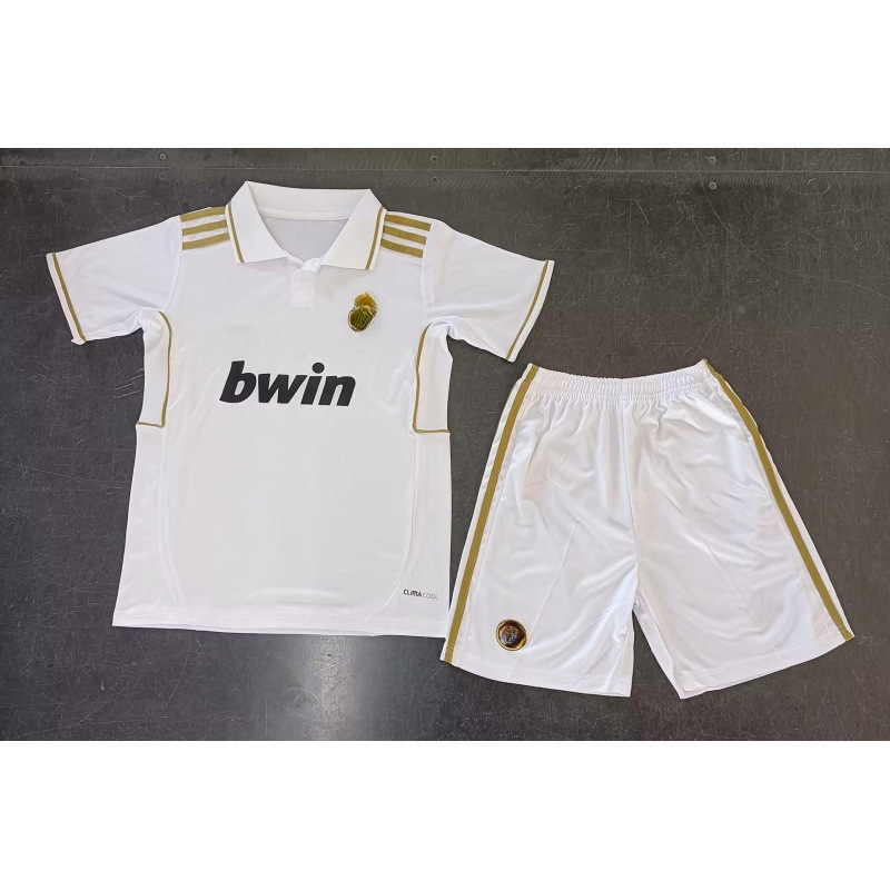 Trajes de fútbol retro transfronterizos trajes de ropa infantil Barça camiseta de manga corta Inter Brasil Argentina uniformes de juego AC