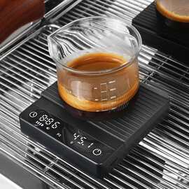 迷你意式浓缩咖啡电子秤计时秤可充电便携手冲咖啡厨房秤2KG