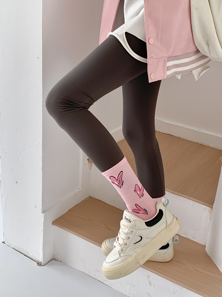 80g Weight Neutral Feel Of Sensation Socks Classification Socks Lingerie Type Cotton Fabric Type Stretchy Elasticity A Pair Quantity Daily, Street Occasion Comfort Function Letter, Heart Shape Pattern All Seasons Season Women's Gender Simple Style Style Women's Simple Style Letter Heart Shape Cotton Crew Socks A Pair 13