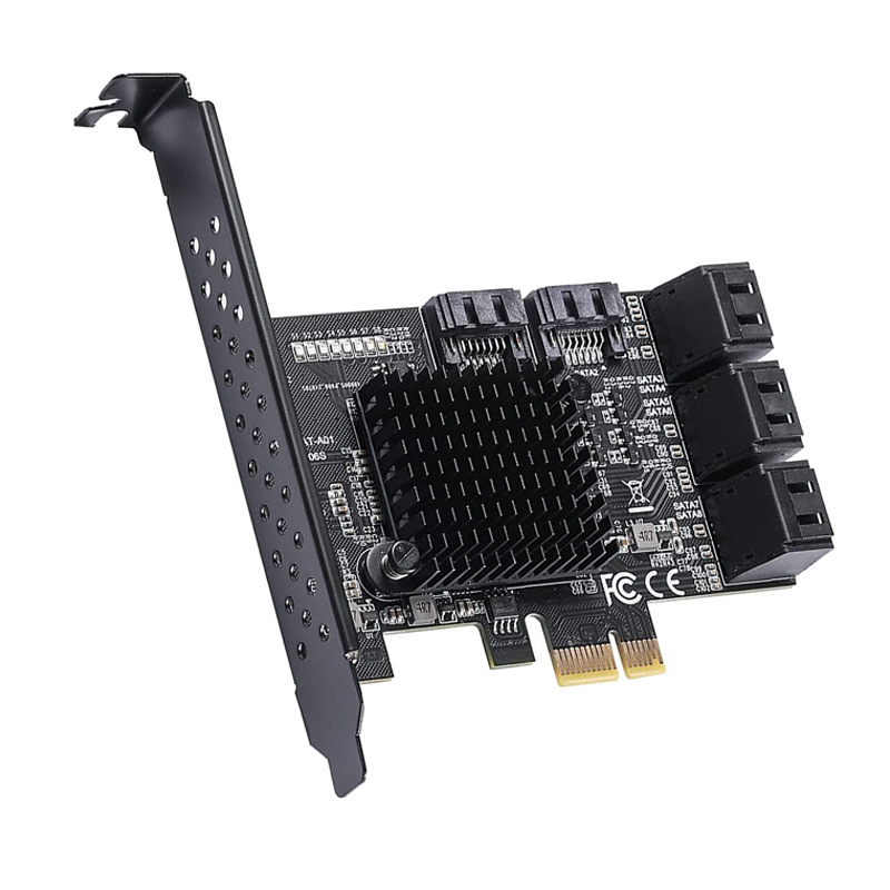 PCIE a 6 puertos 8 puertos 10 puertos SATA3.0 Disco Duro 6G tarjeta de expansión Xiangshuo ASM1166 PCI-E3.0 GEN3