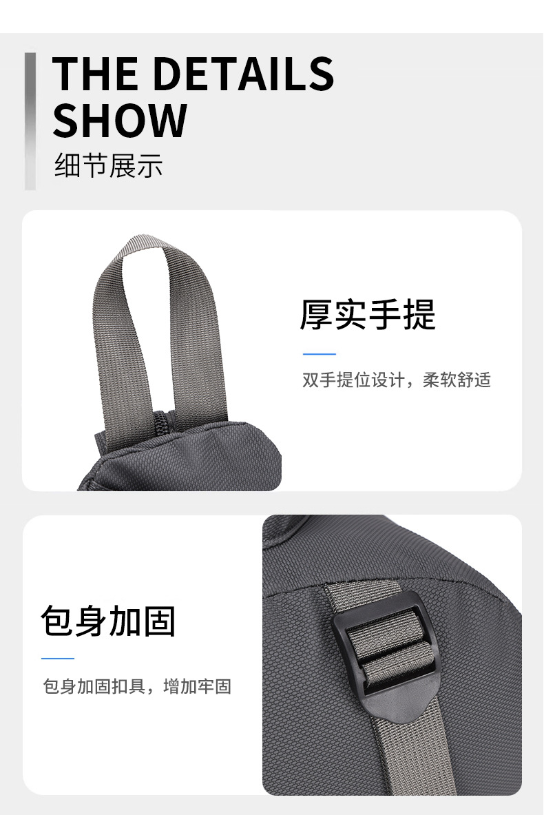 2025 New cross-border men's chest bag, casual men's bag, large-capacity retro multi-functional crossbody bag, soft leather single-shoulder bag undefined