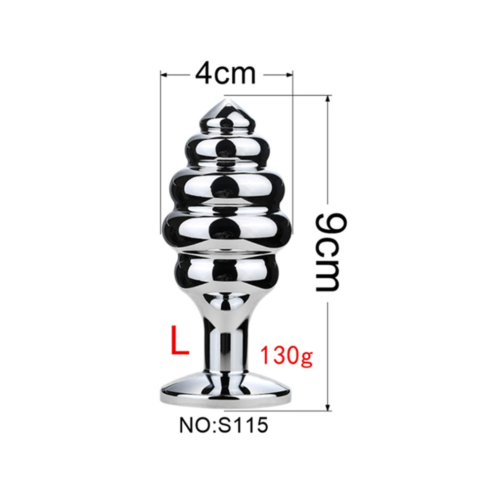 Detachable Anal Plug Heads, Silicone & Metal Options, Multiple Shapes and Sizes