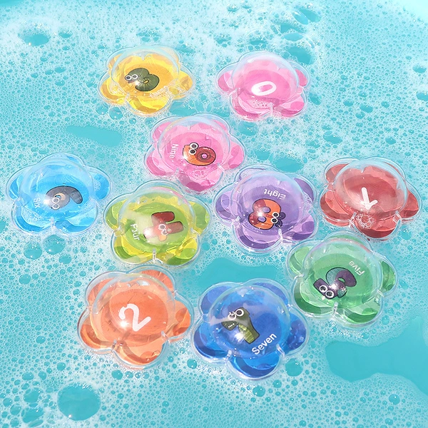 Digital toy for bath, 10 pieces