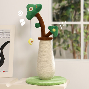 Hemp Rope Cat Scratching Post, Small Cat Climbing Frame, Wear-Resistant and Non-Shedding, Vertical Money Tree, Cat Scratching and Claw-Grinding Cat Toy