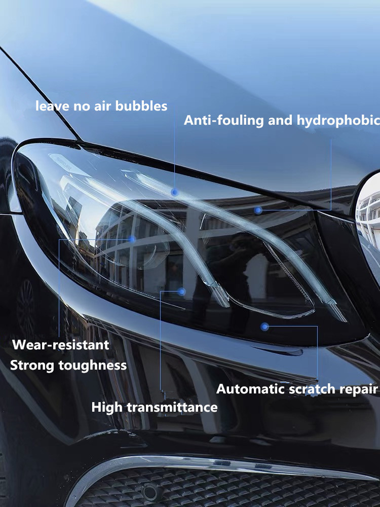 TPU car import light film, color-changing, blackened, light black, headlight and taillight protective film, rear light car film, color-changing film