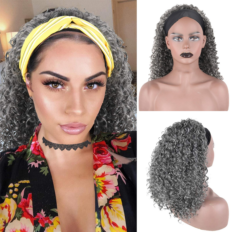 Women's African Style Casual Carnival High Temperature Wire Centre Parting Long Curly Hair Wigs display picture 1