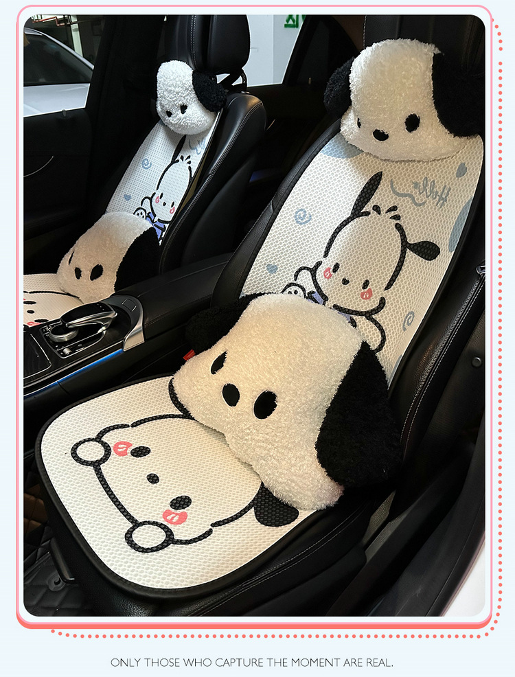 Puppy Car Seat Cushion, Universal for All Seasons, Half-Cover Seat Cover, Cute Cartoon Women's Seat Cushion, Summer Car Cushion Seat Cover