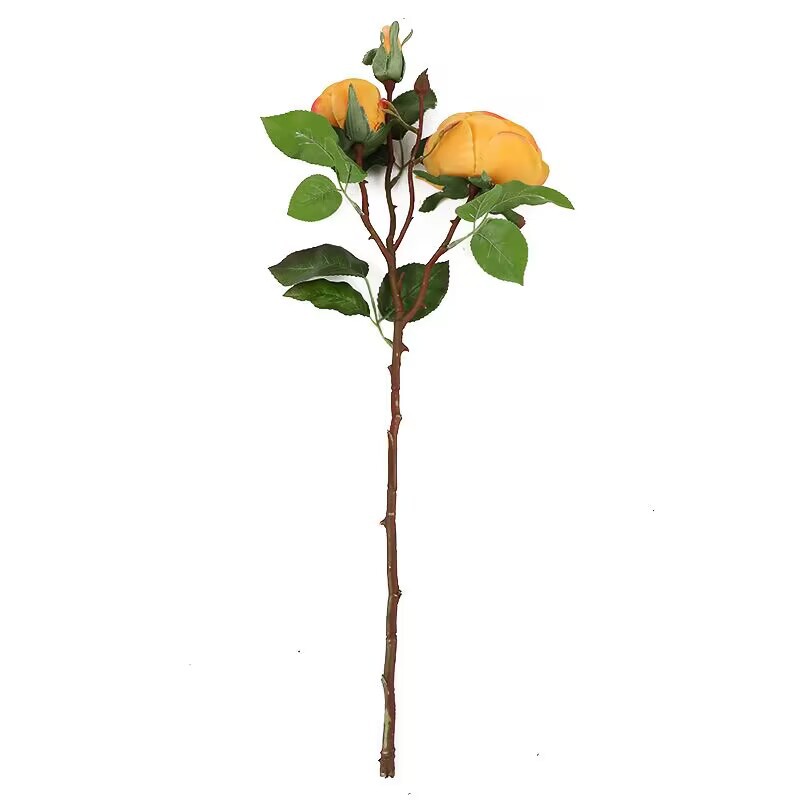 3头手感保湿玫瑰花仿真花束家居客厅装饰情人节单支小玫瑰假花详情15