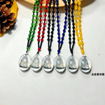 跨境新品中东文化风配饰帆船项链玻璃串珠椭圆项链民族风工艺饰品