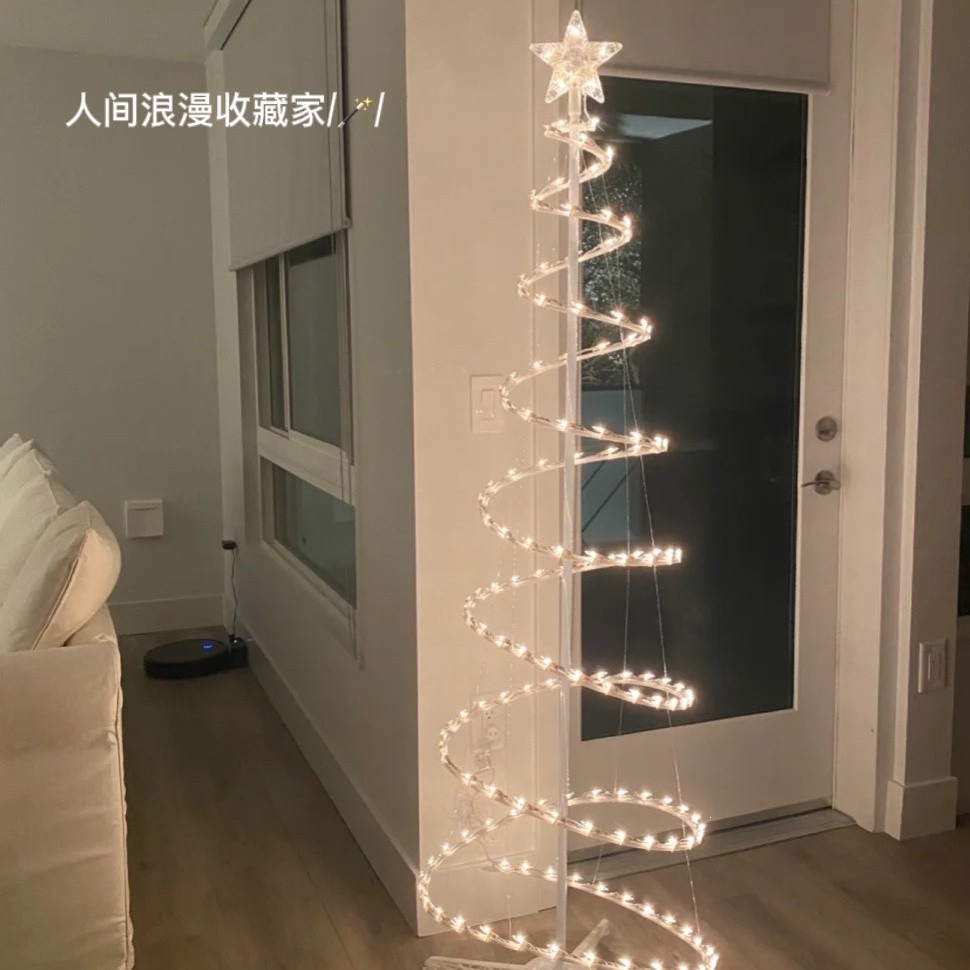 网红小红书同款Target圣诞螺旋树灯温馨节日室内装饰灯ins圣诞树
