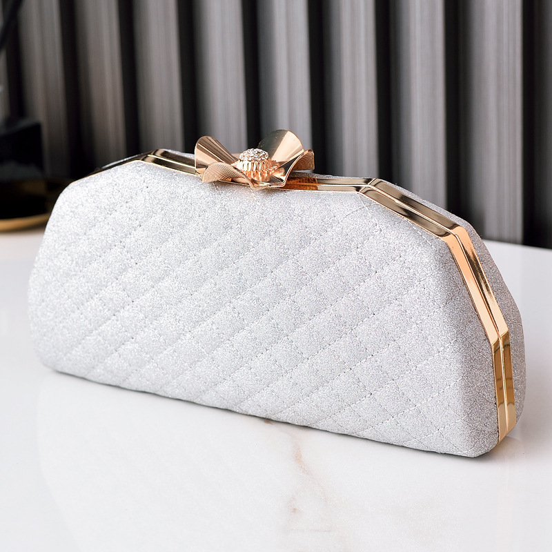 2023 nuevo rombo bolso de noche de moda europea y americana bolsa de banquete de alta calidad incrustado en diamantes bolsa cheongsam clucth bolsa