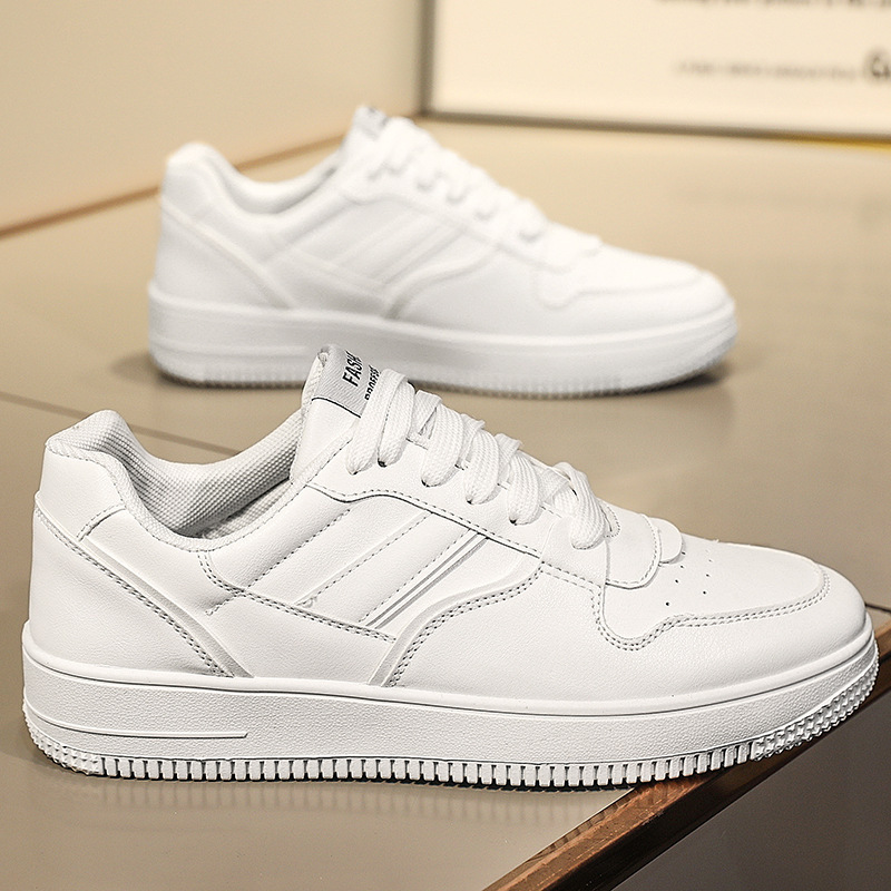 Yingsheng zapatillas clásicas transpirables de primavera, zapatos de moda para hombres, zapatos deportivos versátiles de moda informal, zapatos blancos bajos para estudiantes