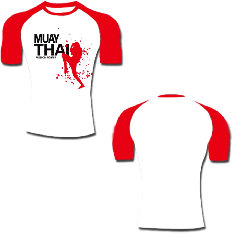 속건성 레드 라글란 슬리브 티셔츠