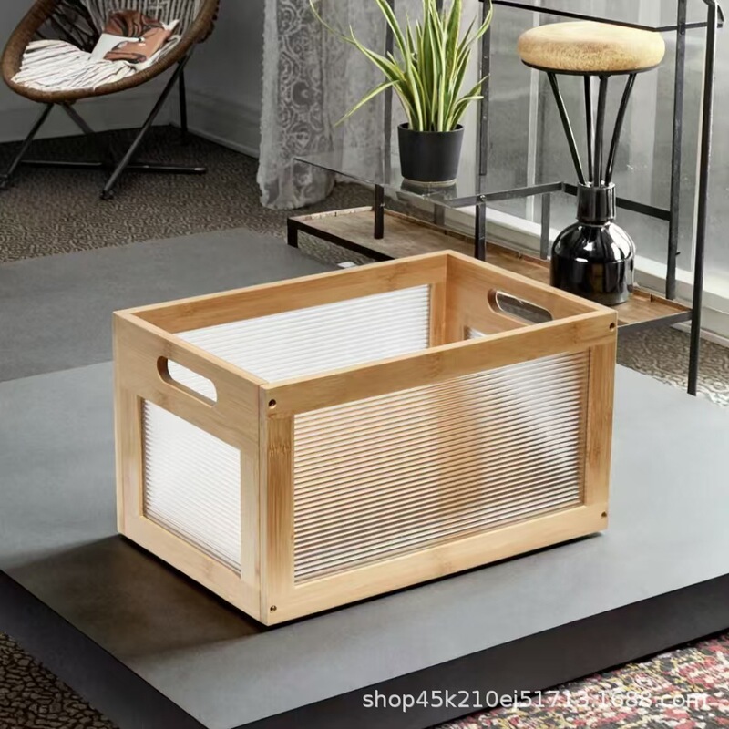 Cross-border wholesale of new desktop storage baskets, wooden and acrylic crates, household storage baskets and storage boxes Cross-border wholesale of new desktop storage baskets, wooden and acrylic crates, household storage baskets and storage boxes