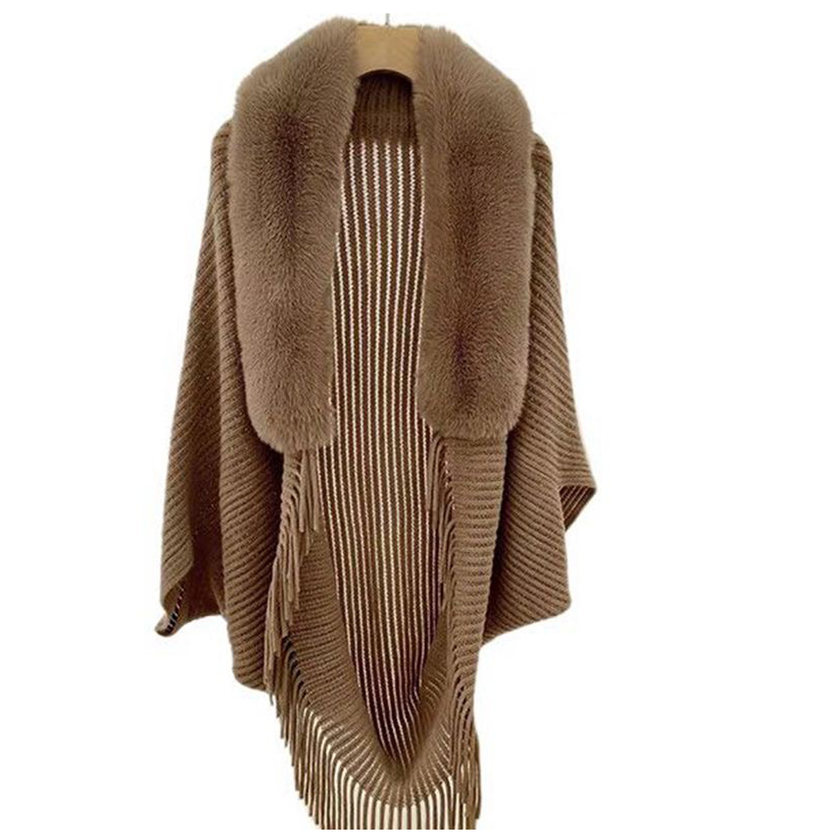 Otoño y invierno nuevo cuello de lana chal clásico de color sólido bordado cuello de lana con bufandas capa capa