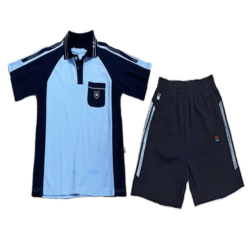 南宁校服中小学夏季蓝色运动校服批发 秋运动装现货一件代发定|undefined