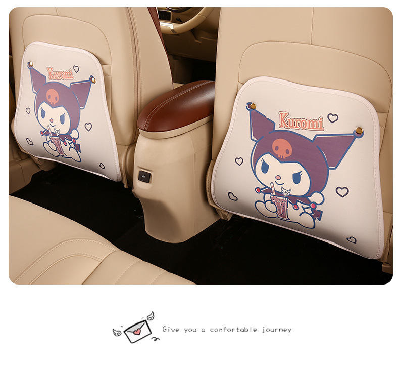 Little Witch Ladies Cute Cartoon Chair Back Anti-kick Cushion Four Seasons Suspension Car Seat Chair Back Anti-fouling Cushion