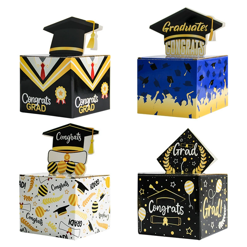 Выпускной сезон новый сюрприз денежная коробка гофрированная коробка сюрприз выпускной подарок