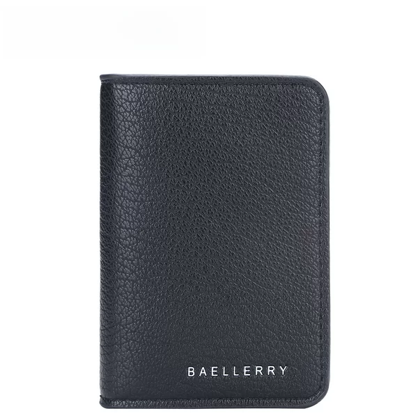 New Men's Leather Wallet, High-End, Pebbled Pattern, Multiple Card Slots, Thin, Simple, Small Card Holder, Thin Card Holder Wallet