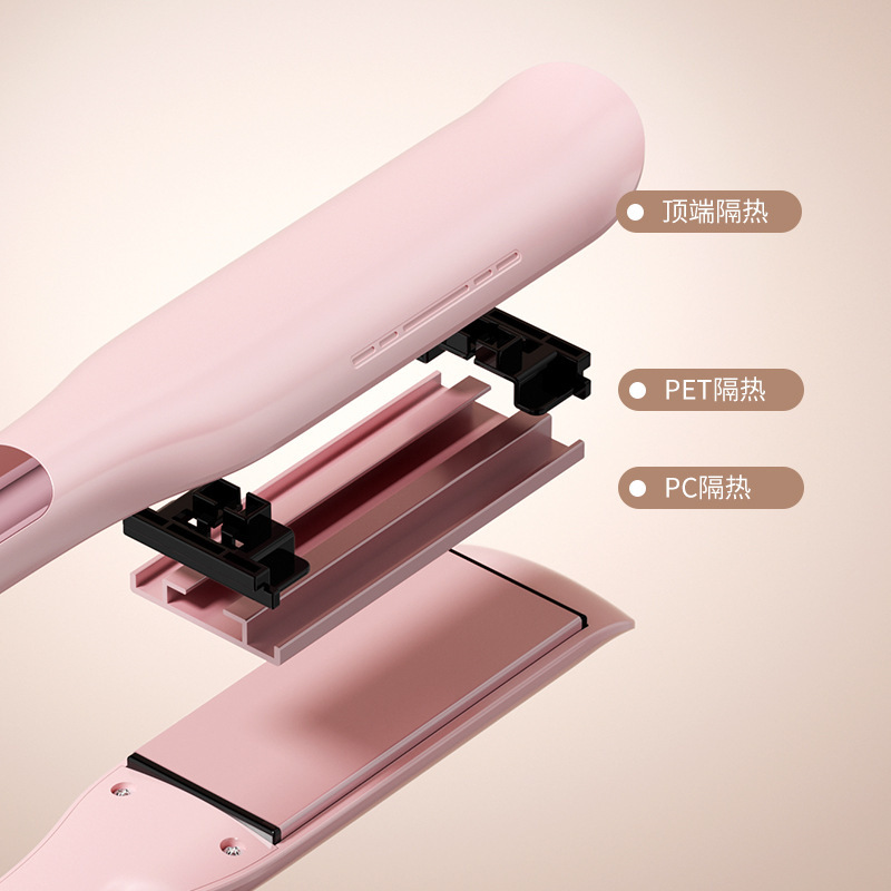 001卸売多段階LCDディスプレイ温度調節ヘアアイロンワイドプレートクイックPTC加熱ヘアアイロン急速加熱|undefined