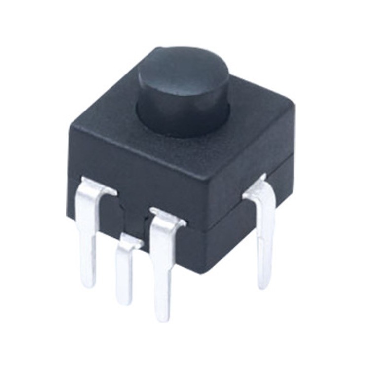 4段按钮开关5脚8.3X8.3X9.5   4位轻触开关5脚  4档按键开关4位