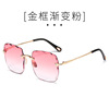 Fashionable metal crooked brand sunglasses, wholesale