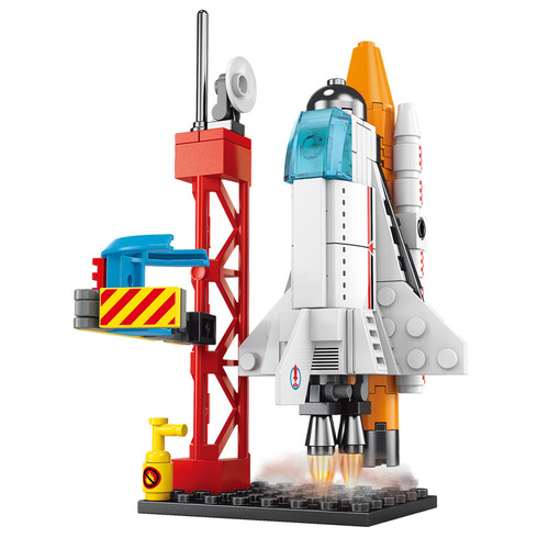 Children's toys compatible with Lego small box blocks rocket military intelligence assembly gifts for boys six one little gift