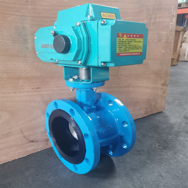 电动法兰蝶阀 D941X-16Q 电装精小普通开关型 电动执行器 AC220V