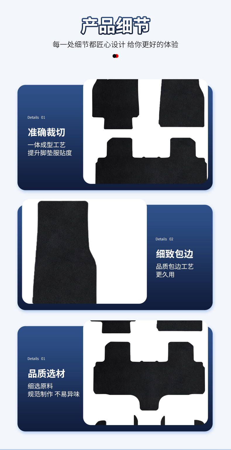 Suitable for Tesla Model Y L Floor Mats, Nylon Black Carpet Floor Mats, Soft Car Floor Mats, Trunk Mats