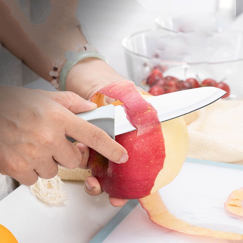 Fabricantes al por mayor cuchillo de fruta de acero inoxidable cuchillo de fruta creativo cuchillo de cocina multifuncional mango antideslizante cuchillo de fruta